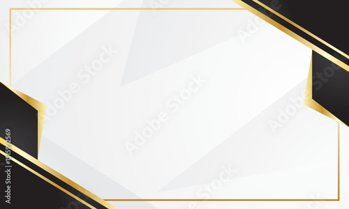 Certificate background with black and gold abstract