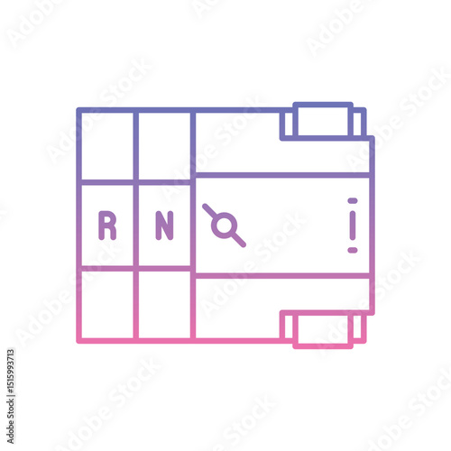 Automatic Changeover Icon vector stock illustration