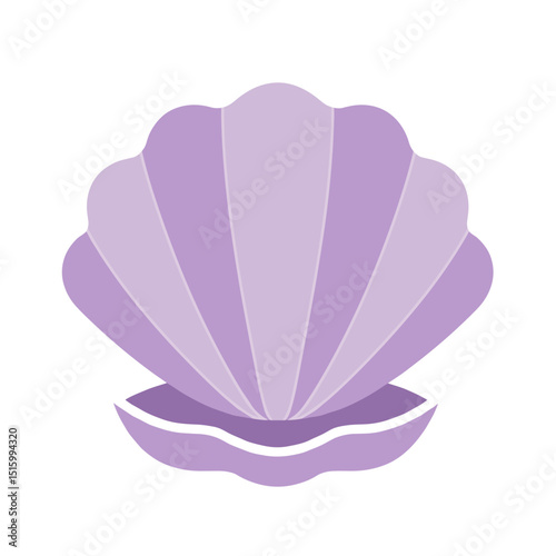 Light & Dark Purple Seashell