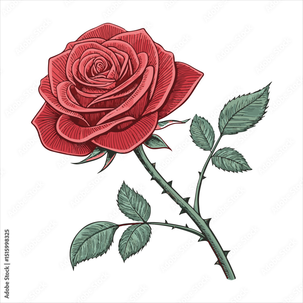 Fototapeta premium Rose Vector