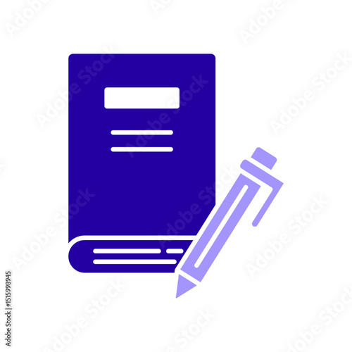 Icon a book, isolated against a clean background.