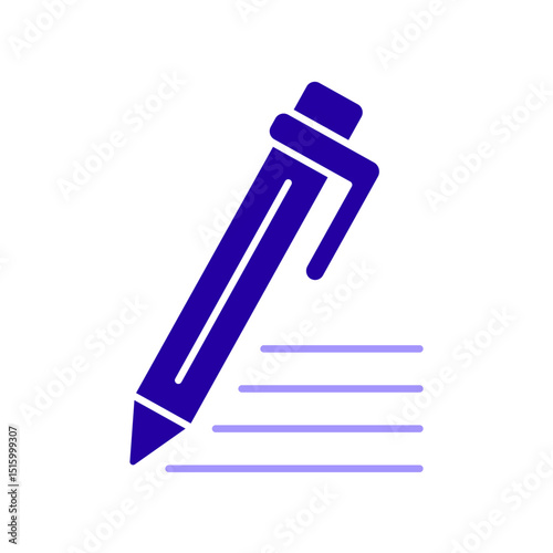Icon a pen, isolated against a clean background.