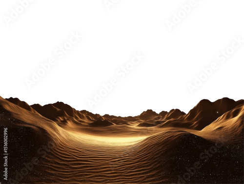 Isolated Golden Sand Dunes