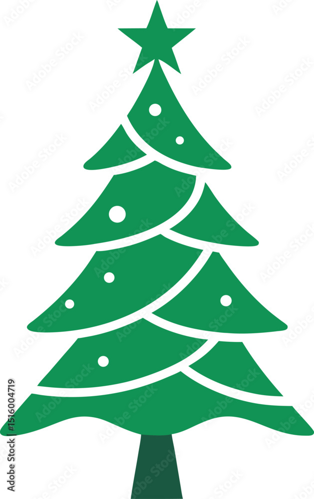 Obraz premium green christmas tree