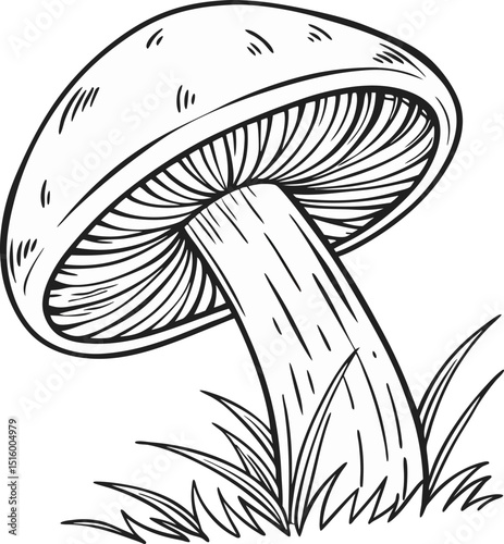 vector illustration of mushrooms