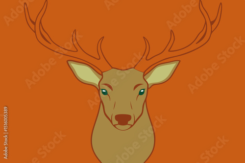 deer head vector
