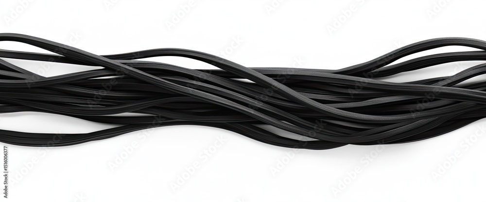 Abstract black cables Abstract black cables