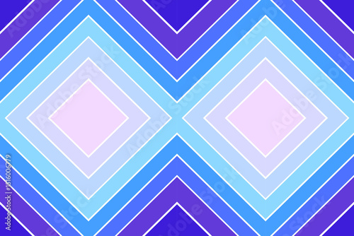 Diamond background geometric bold lines. Colorful purple and blue diamond pattern vector. Concept of bright color, modern, playful, trendy, abstract for backdrop, decor, wrapping, texture, print.