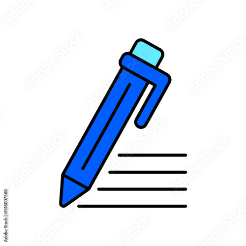 Icon a pen, isolated against a clean background.