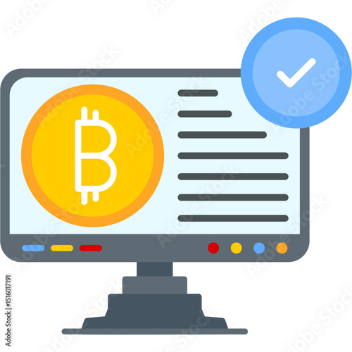 Bitcoin Accepted Icon