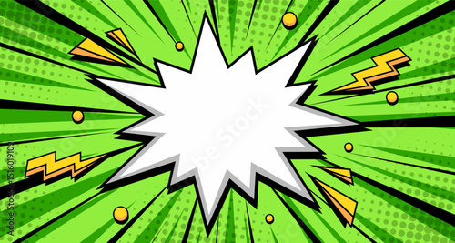green cpmic background