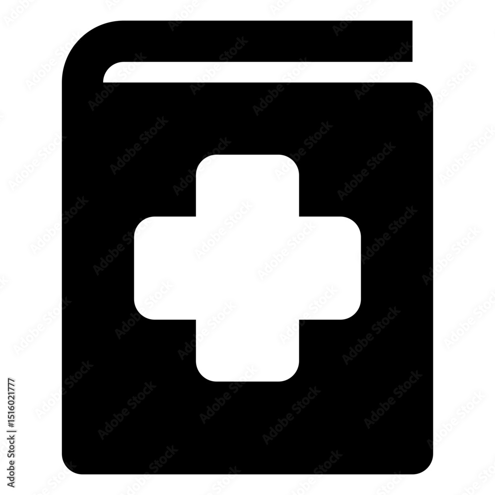 Fototapeta premium medical solid icon set
