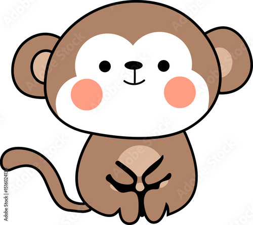 monkey cartoon icon