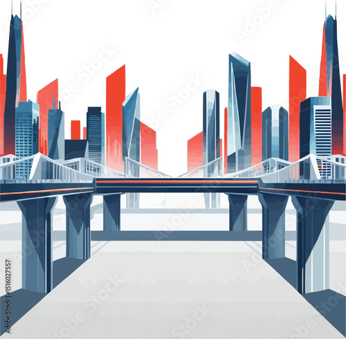 Colorful Cityscape Illustration 