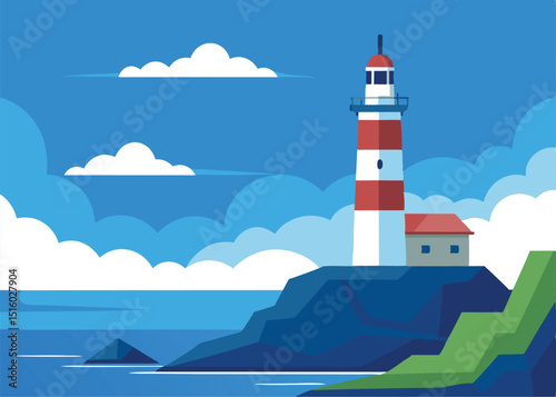 lighthouse on the island