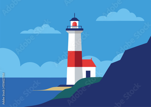 lighthouse of blue sky