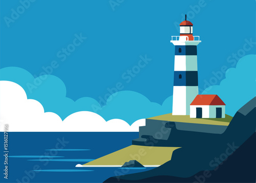 lighthouse on the island