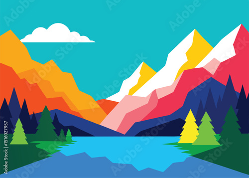mountain landscape in the mountains