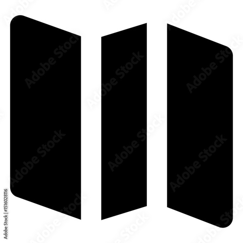 location and map solid icon set