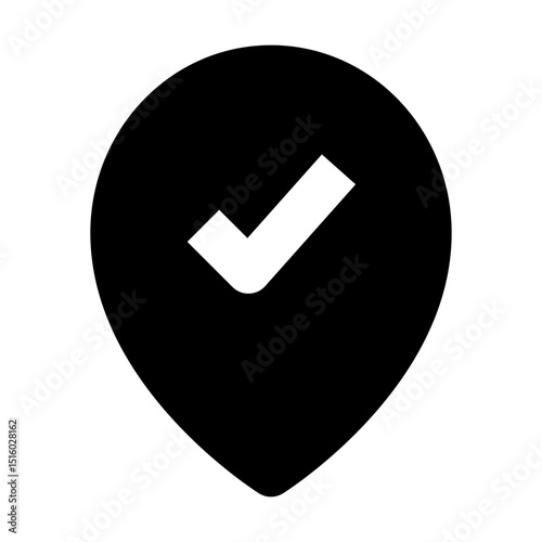 location and map solid icon set