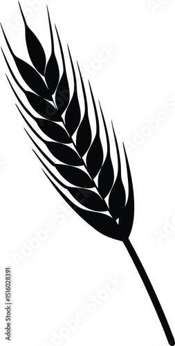 barley silhouette vector illustration