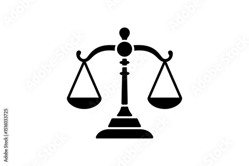Scales of justice law symbol legal balance icon sign