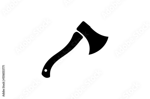 Axe tool vector illustration black and white art