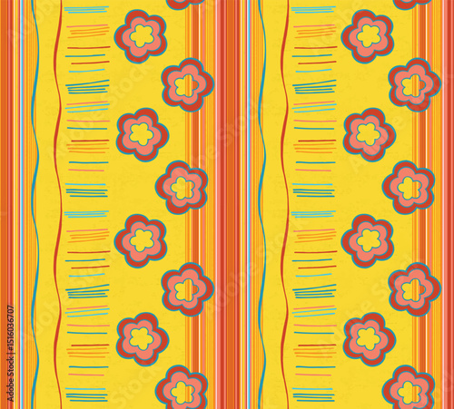seamless pattern with easter eggs