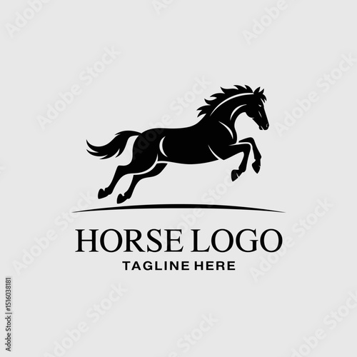 Horse Running Logo