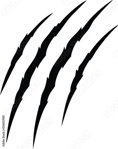 Claws scratches icon isolated on white background, Claw sign vector Illustration