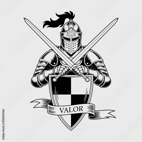 Valor Knight Emblem Design