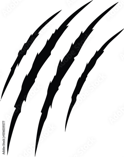 Claws scratches icon isolated on white background, Claw sign vector Illustration