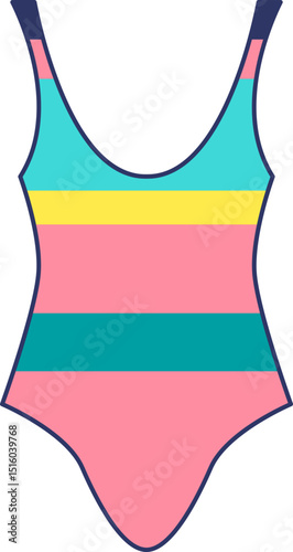 Maillot de bain une pièce années 80