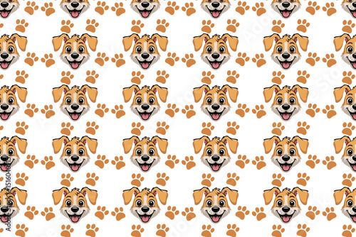 Fun cartoon animal seamless pattern for baby and child design