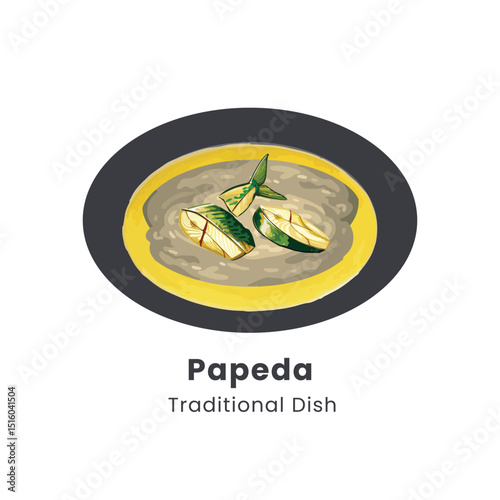 Papeda with Yellow Fish Soup, Papua Traditional Food
