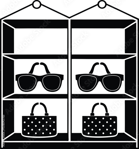 sunglasses on a white background