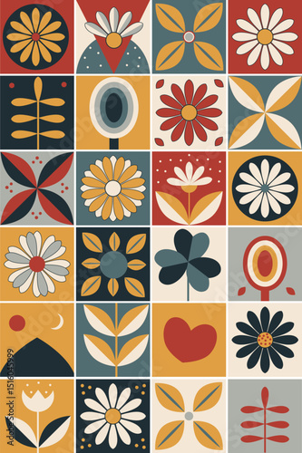 summer geometric pattern