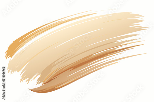 vector illustration of a available-creamy-glazing-acryl-brush-strokes