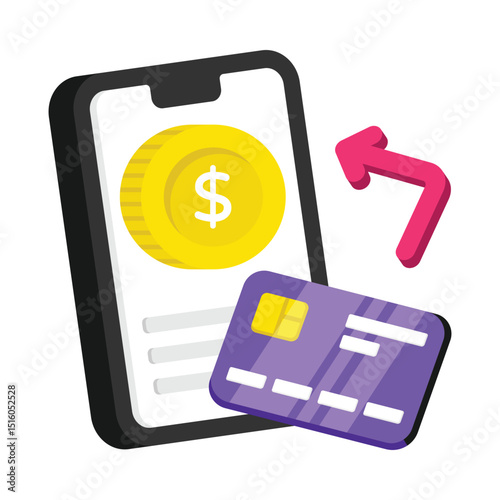 Cashback Rewards Vector style icon. Eps 10 file