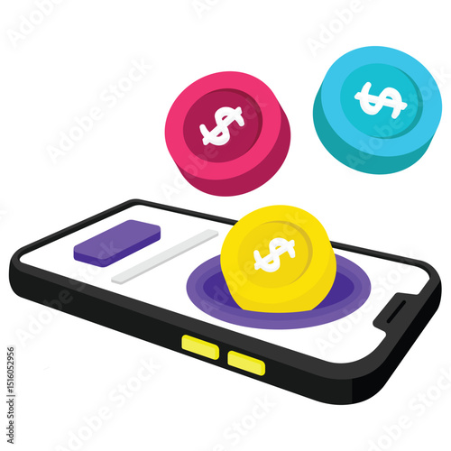 Banking Form Vector style icon. Eps 10 file