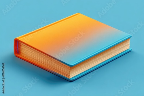 Wallpaper Mural A vibrant book with a gradient cover. Torontodigital.ca