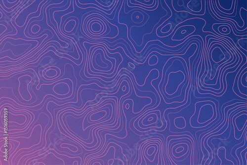 Topographic Vibrant Line