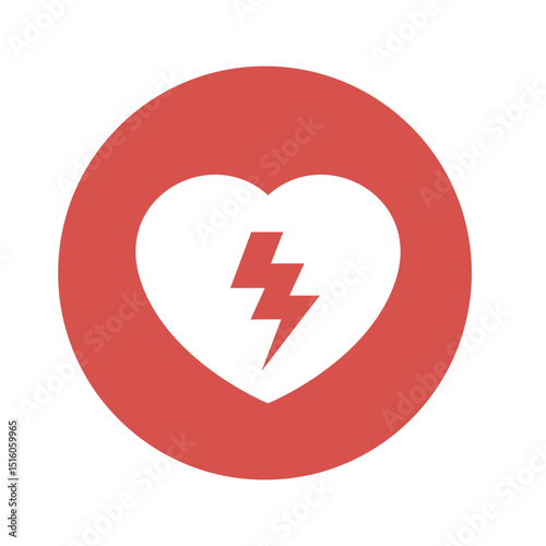 heart cpr medical icon vector design	