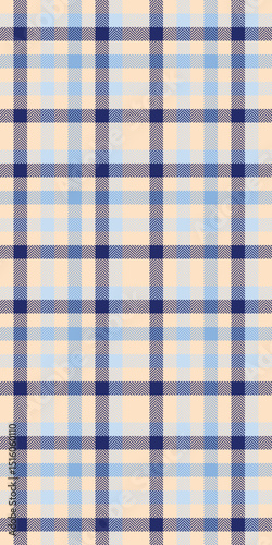 Subtle pastel blue and beige plaid pattern.  Perfect for textile design, backgrounds, website templates, or stationery.  Evokes feelings of calmness and sophistication.