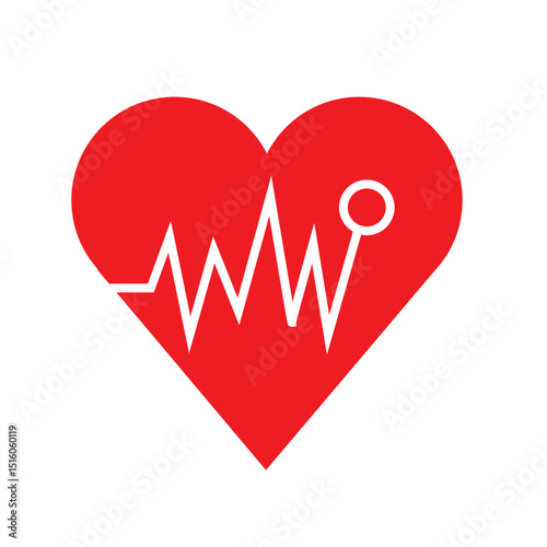 heart cpr medical icon vector design	