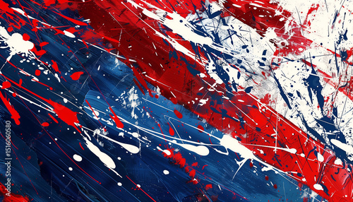 Paints picture of the flag of Russia and artistically designed