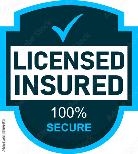 Licensed Insured Shield Badge