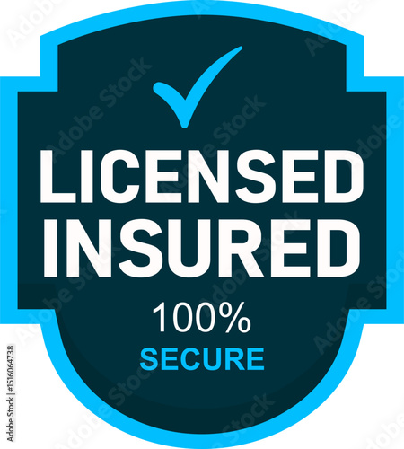 Licensed Insured Shield Badge