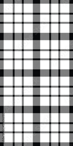 Classic black and white plaid pattern.  Perfect for textile design, website backgrounds, or any project needing a clean, timeless aesthetic.