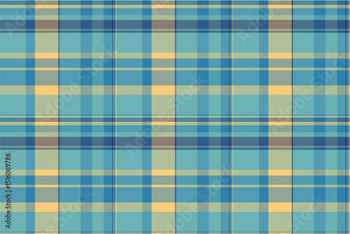 Classic plaid pattern in calming blues and yellows. Versatile design for backgrounds, textiles, or graphic overlays. Timeless appeal.